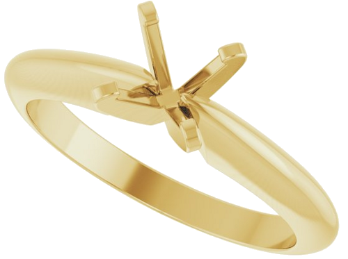 Sužadėtuvių Žiedas „Solitaire“ 14k yellow gold Round 5.5mm (5)
