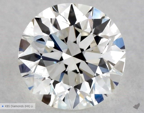 0.5 carat H-VVS2 Excellent cut Natūralus Round Deimantas (1)