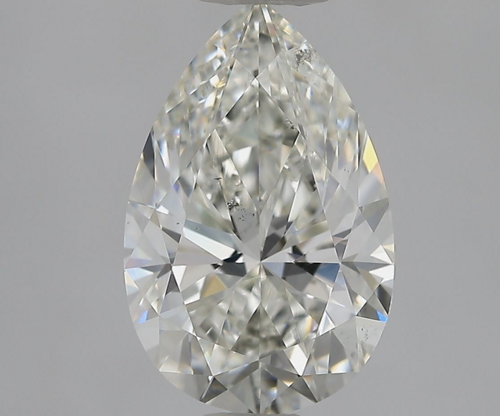 1.7 carat I-SI1 Natūralus Pear Deimantas (1)