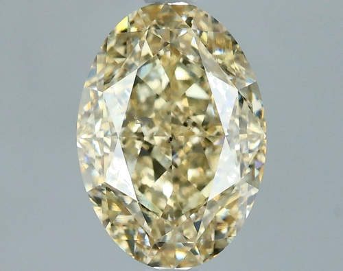 2.05 carat Fancy Light Blueish Yellow-SI2 Natūralus Oval Deimantas (1)