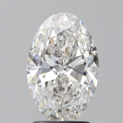 2.01 carat F-SI2 Natūralus Oval Deimantas (1)