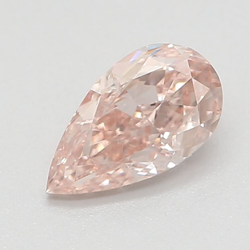 0.33 carat Fancy Pink-IF Natūralus Pear Deimantas (1)