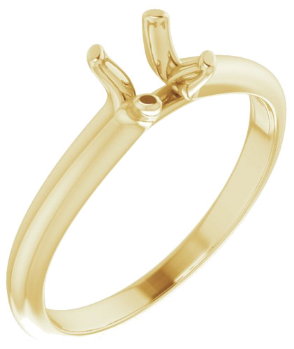 Sužadėtuvių Žiedas „Solitaire“ 10k yellow gold Round 5.5mm (1)