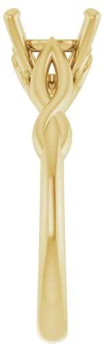 Sužadėtuvių Žiedas „Solitaire“ 585 Geltonojo Aukso Round 8mm (4)