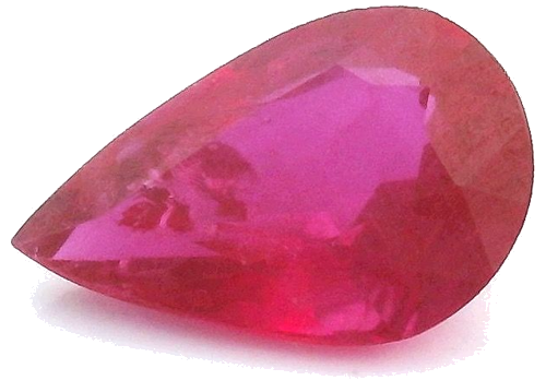 0.63 carat RED Pear Rubinas (1)