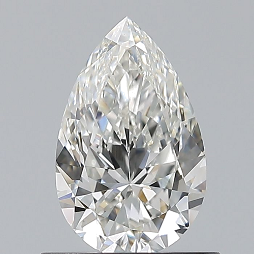 0.7 carat H-VS2 Natūralus Pear Deimantas (1)