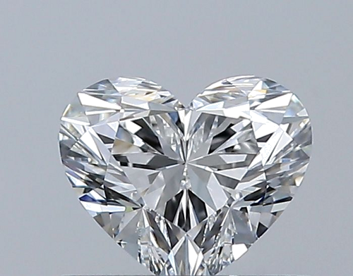 0.5 carat F-VVS2 Natūralus Heart Deimantas (1)