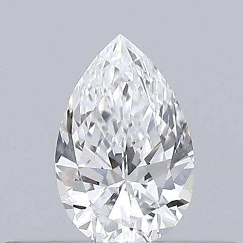 0.18 carat D-VVS2 Natūralus Pear Deimantas (1)