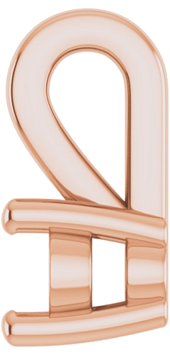 14K Rose 4x3 mm Oval Pendant Mounting (3)