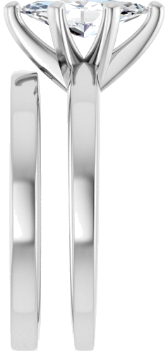 Sužadėtuvių Žiedas „Solitaire“ 417 Baltojo Aukso Marquise 10mm x 5mm (9)