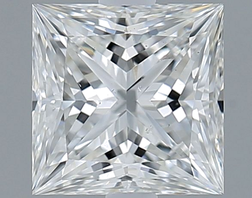 1.11 carat F-SI2 Natūralus Princess Deimantas (1)