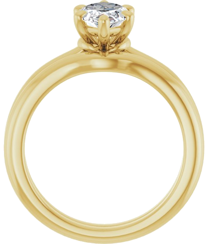 Sužadėtuvių Žiedas „Solitaire“ 585 Geltonojo Aukso Marquise 12mm x 6mm (7)