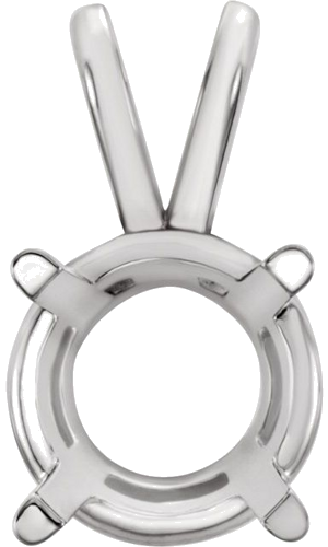 Pakabukas „Round 4-Prong Basket“ 925 Sidabro Round 20mm (1)