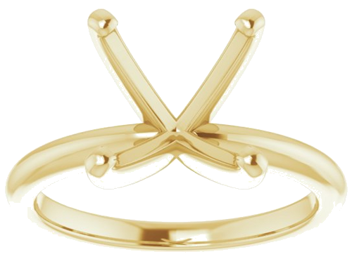 Sužadėtuvių Žiedas „Solitaire“ 585 Geltonojo Aukso Square 8mm (3)