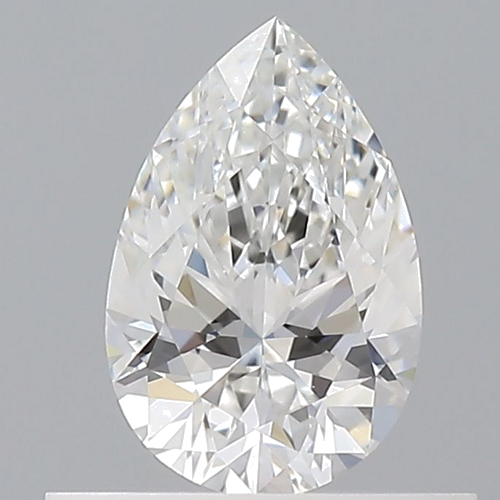 0.5 carat F-VVS2 Natūralus Pear Deimantas (1)