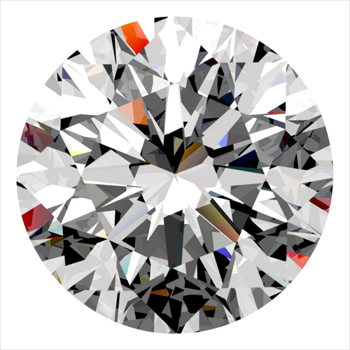 0.3 carat F-VVS2 Very Good cut Natūralus Round Deimantas (1)