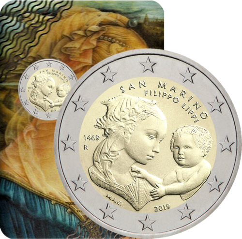 2019 San Marino Filippo Lippi  2 euro coin (1)