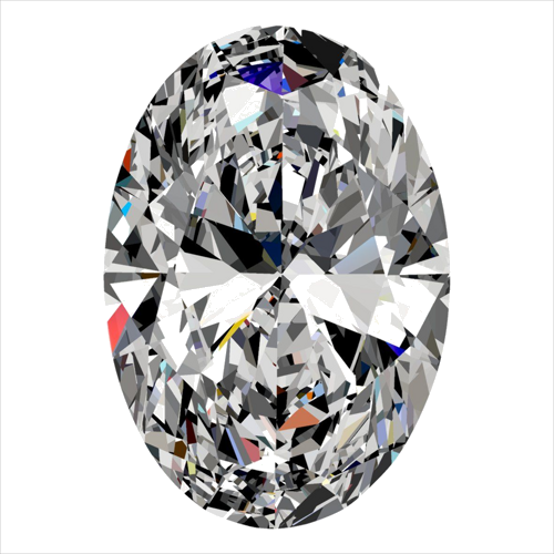 0.41 carat E-VVS1 Natūralus Oval Deimantas (1)