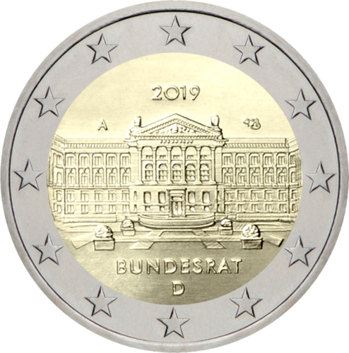 2019 Germany Bundesrat 2 euro coin (1)