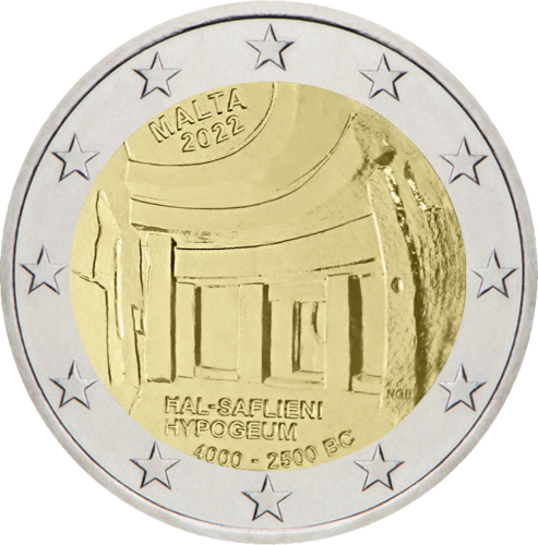 2022 Мальта Набор монет евро BU (9)