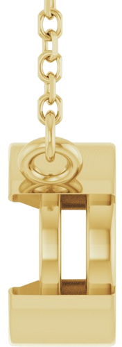 Pakabukas „Half-Bezel Solitaire“ 14k yellow gold Oval 9mm x 7mm (3)