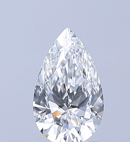 1.0 carat D-VVS2 Natūralus Pear Deimantas (1)