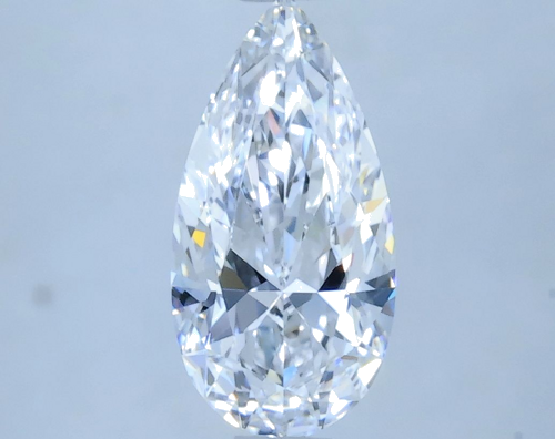 0.71 carat D-VS1 Natūralus Pear Deimantas (1)