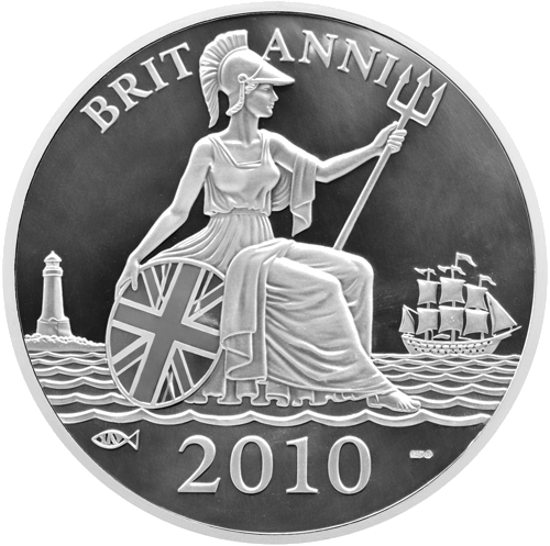 5 oz Britannia VE Day 2010 серебряная медаль (2)
