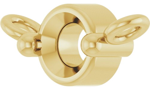 Pakabukas „Family Bar“ 14k yellow gold Round 3mm (2)