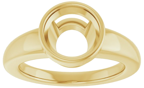 Sužadėtuvių Žiedas „Bezel-Set Solitaire“ 14k yellow gold Round 8.2mm (3)