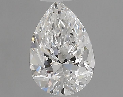 0.6 carat E-SI2 Natūralus Pear Deimantas (1)