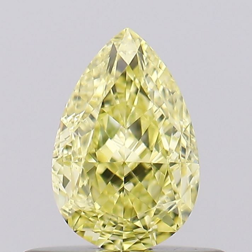 0.6 carat Fancy Intense  Yellow-VS1 Natūralus Pear Deimantas (1)