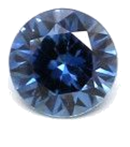 0.14 carat BLUE BRILLIANT cut Round Safyras (1)