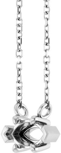 Sterling Silver 7x4 mm Marquise 6-Prong V-End 18  Necklace Mounting (2)