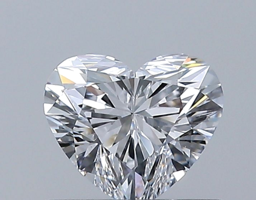 0.52 carat D-VVS2 Natūralus Heart Deimantas (1)