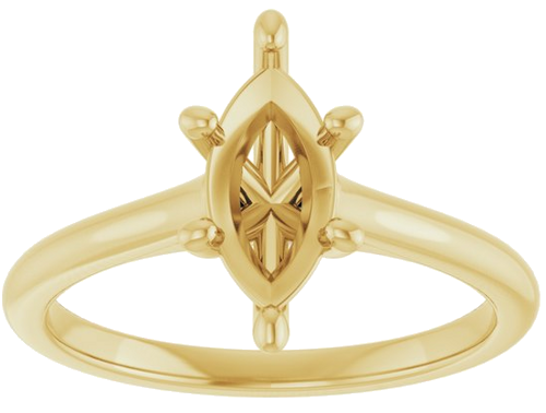 Sužadėtuvių Žiedas „Accented Infinity-Inspired“ 14k yellow/white gold Marquise 10mm x 5mm (3)