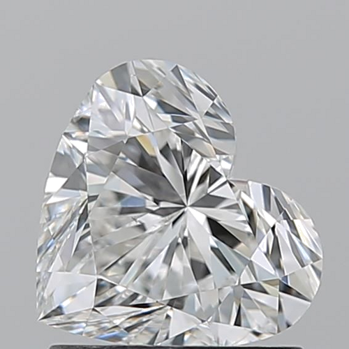 1.2 carat F-SI2 Natūralus Heart Deimantas (1)