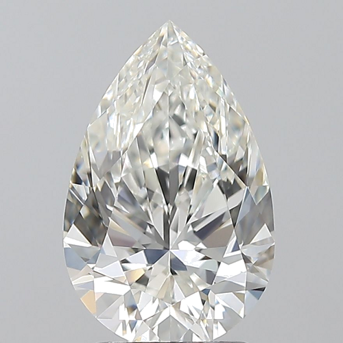 2.5 carat H-VS1 Natūralus Pear Deimantas (1)