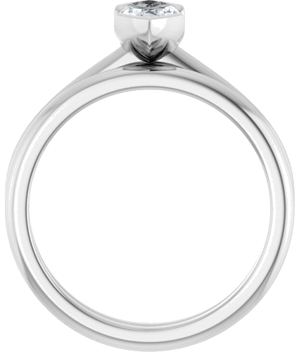 Sužadėtuvių Žiedas „Half-Bezel“ 14k white gold Marquise 8mm x 4.5mm (7)