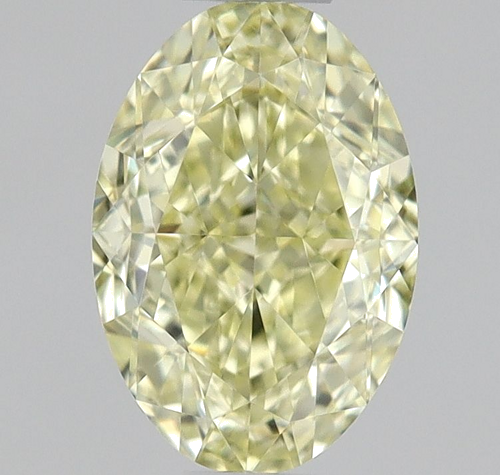 0.63 carat Fancy Yellow-VVS1 Natūralus Oval Deimantas (1)