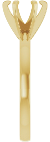 Sužadėtuvių Žiedas „Solitaire“ 585 Geltonojo Aukso Round 6.4mm (4)