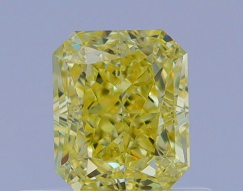 0.5 carat Fancy Intense  Yellow-VS2 Natūralus Radiant Deimantas (1)