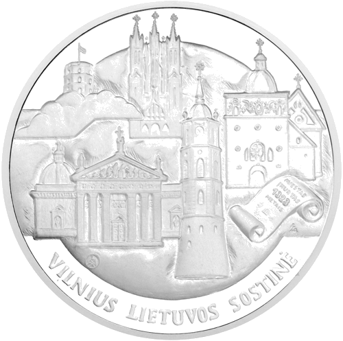 Lithuania Vilnius Silver Commemorative Medals Set (3)