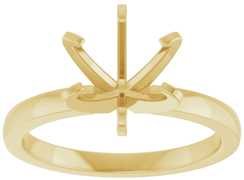 Sužadėtuvių Žiedas „Claw-Prong Solitaire“ 14k yellow gold Round 8.2mm (3)