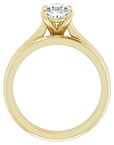 14K Yellow 9x6 mm Pear Solitaire Engagement Ring Mounting (7)