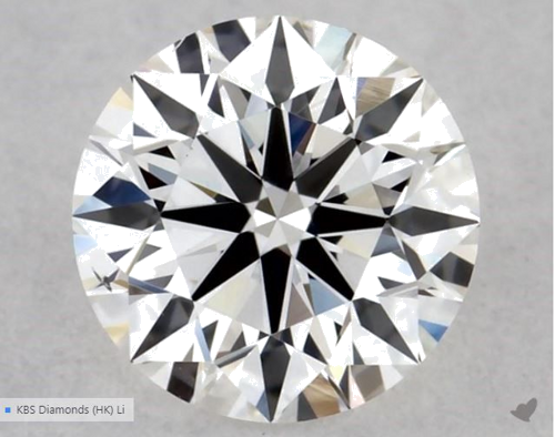 0.4 carat E-VS2 Excellent cut Natūralus Round Deimantas (1)