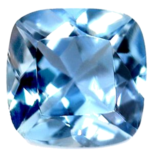 0.45 carat BLUE Cushion Aquamarine (1)