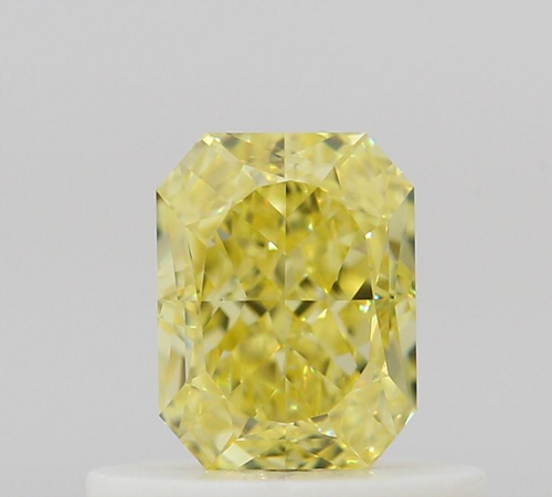 0.5 carat Fancy Intense Yellow-VS1 Natūralus Radiant Deimantas (1)