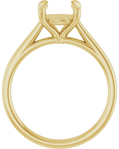 Sužadėtuvių Žiedas „Claw-Prong Solitaire“ 10k yellow gold Round 8mm (2)