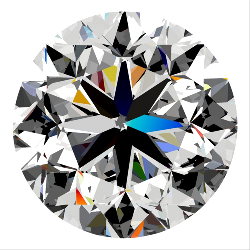 0.3 carat E-VS1 GD cut Natūralus Round Deimantas (1)
